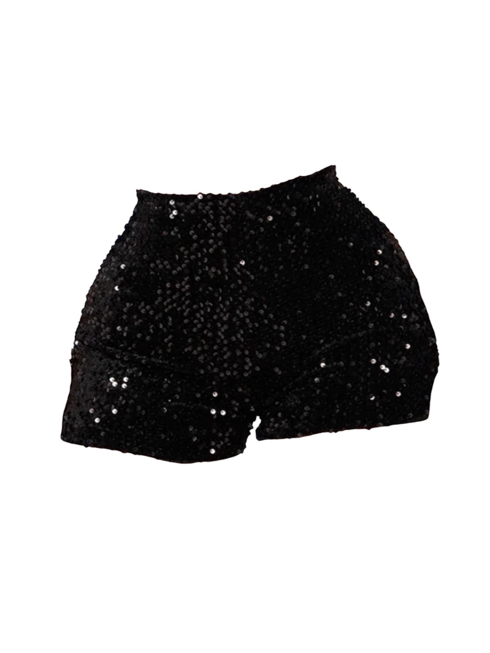 Fashion Nova Sparkle Queen Sequin Short - Black size small